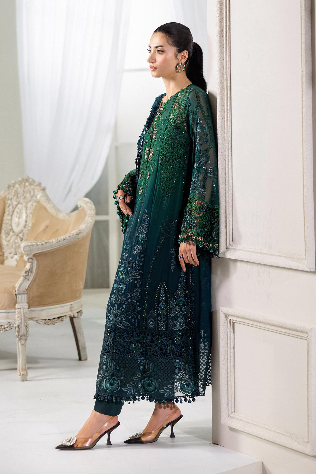 Maria.B Chiffons MPC-25-106
(Emerald Green To Teal)