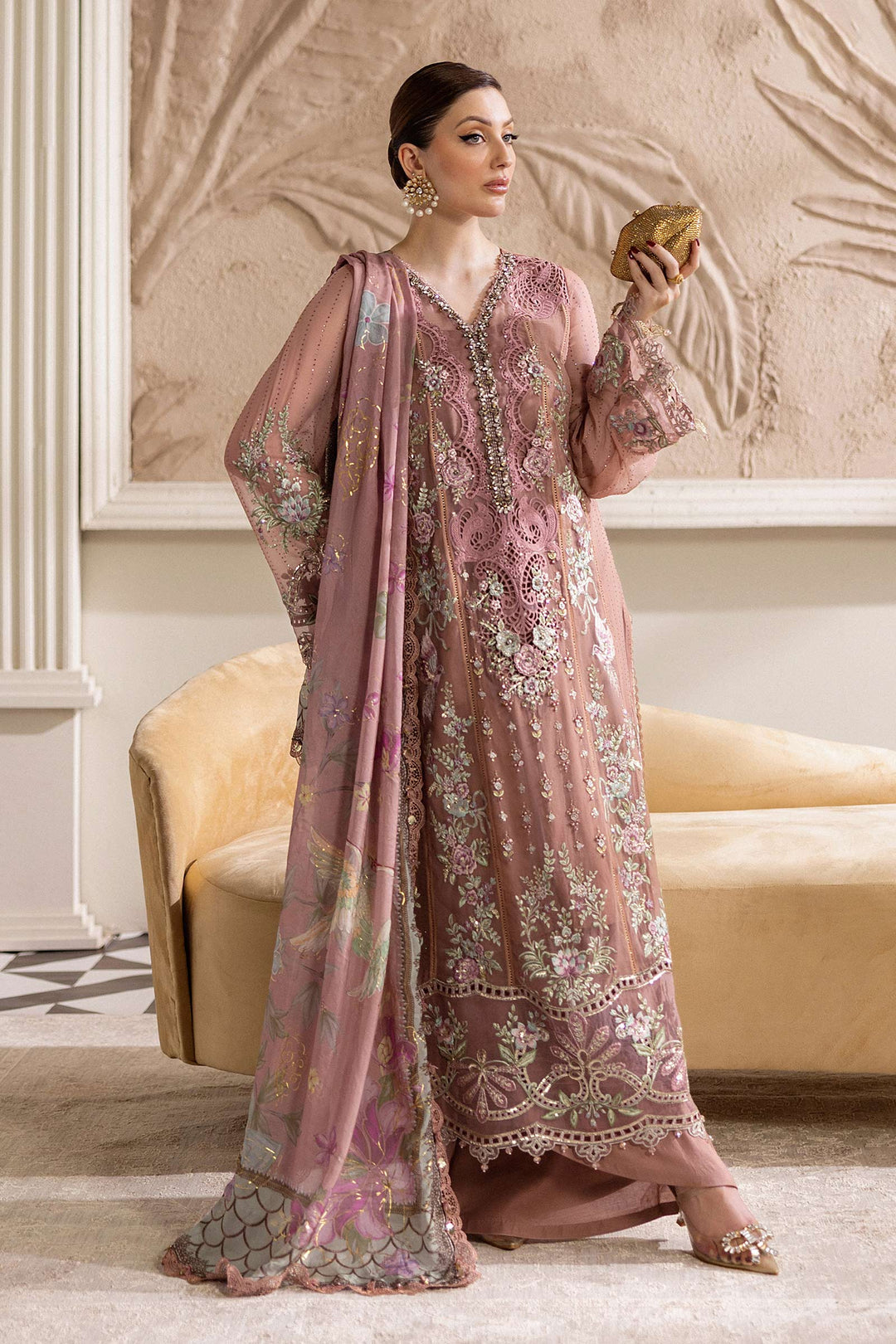 Maria.B Chiffons MPC-25-105
(Tea Pink)