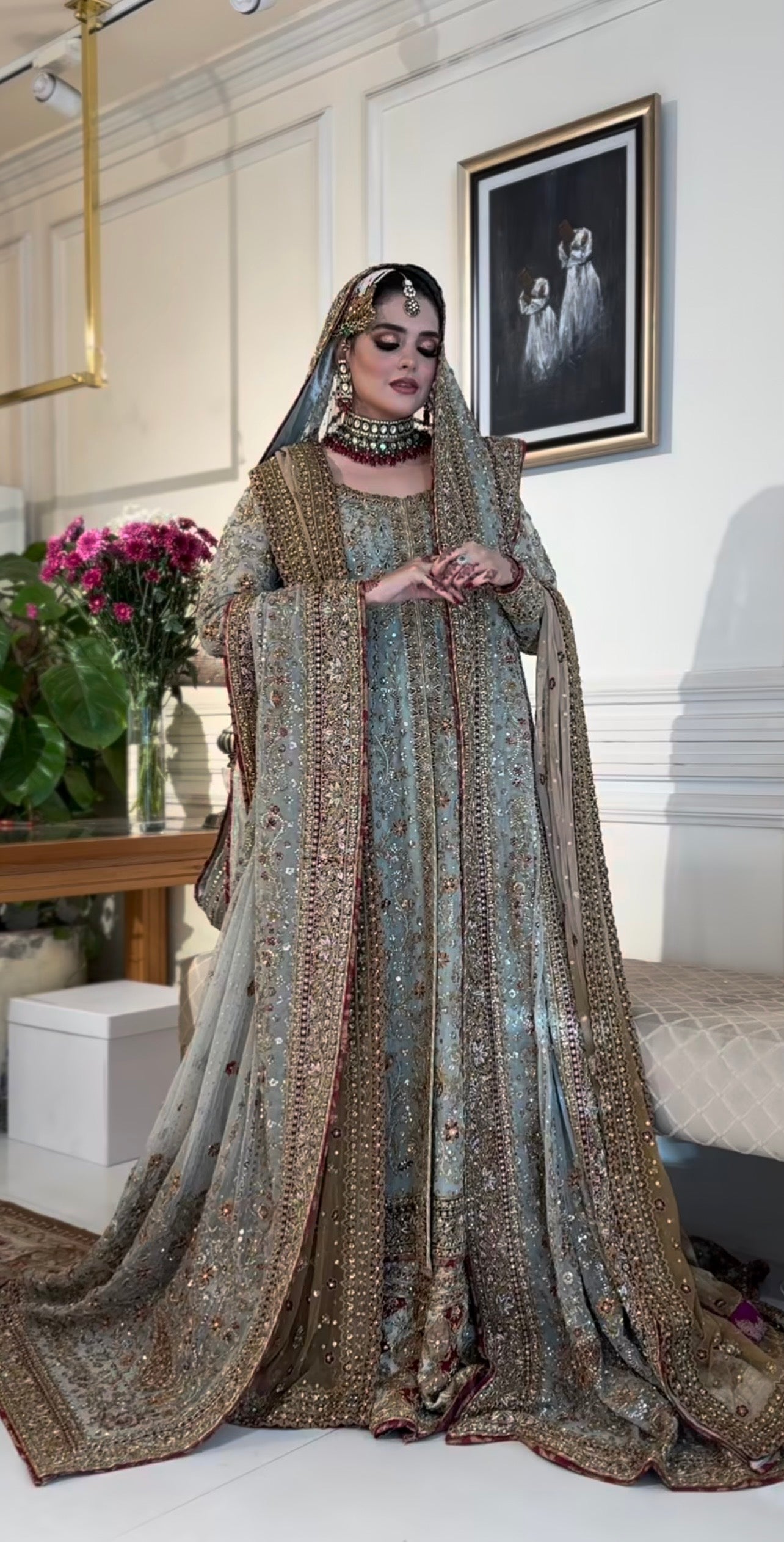 Haris Shakeel - Maharani (Light Cinderella Blue)
