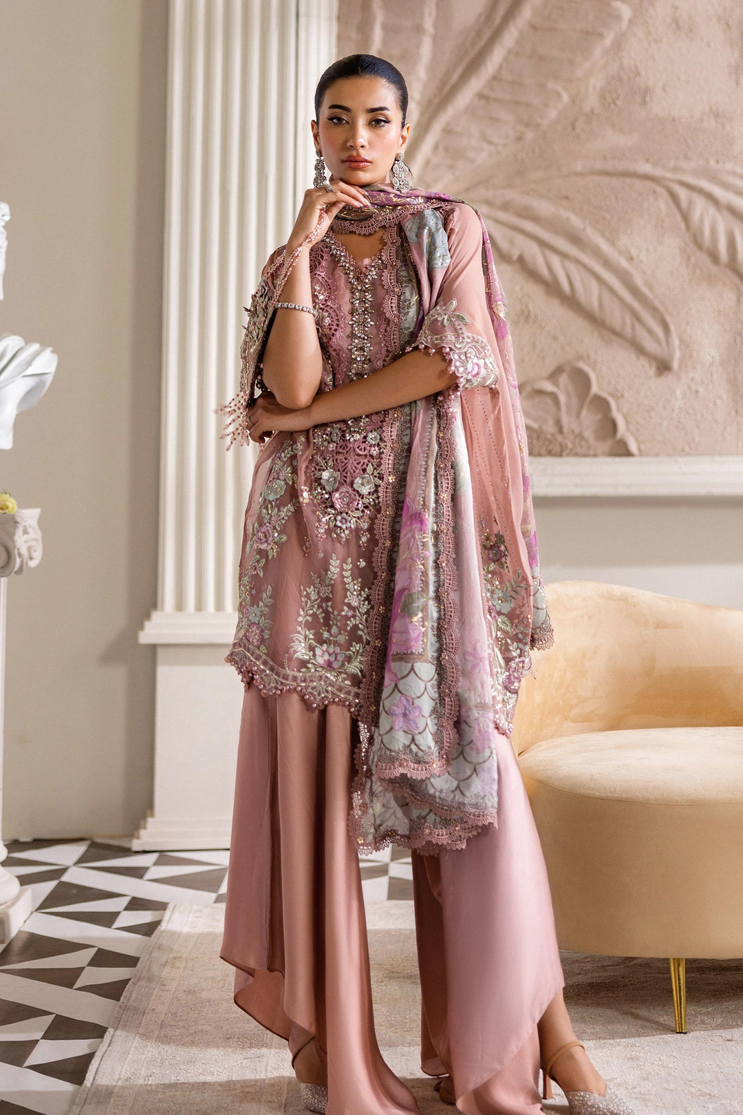 Maria.B Chiffons MPC-25-105
(Tea Pink)