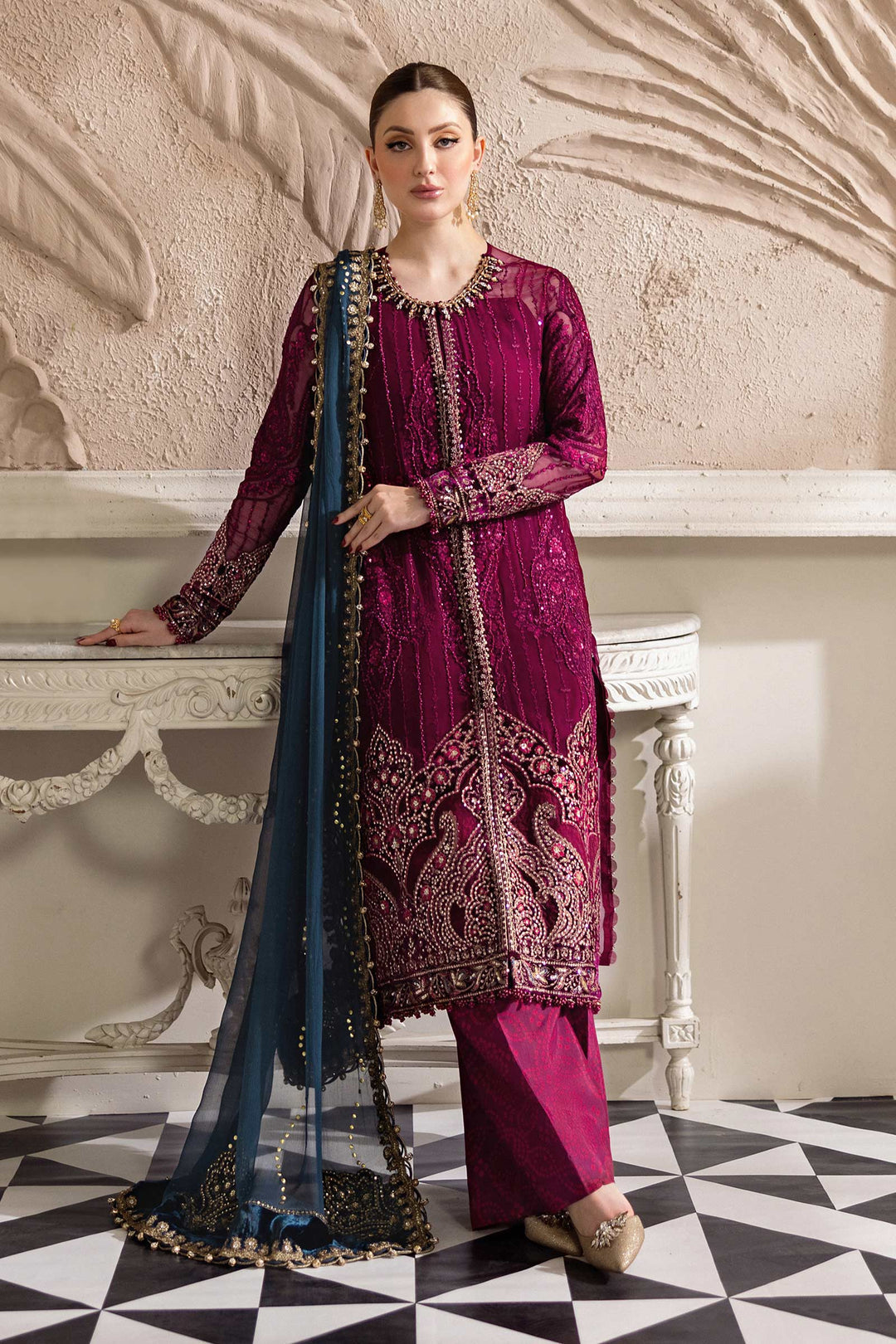 Maria.B Chiffons MPC-25-102
(Magenta)