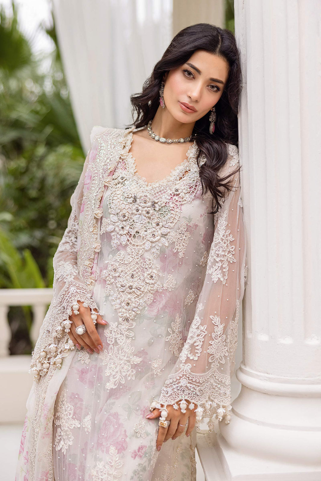 Maria.B Chiffons MPC-25-101
(Off White Rose)