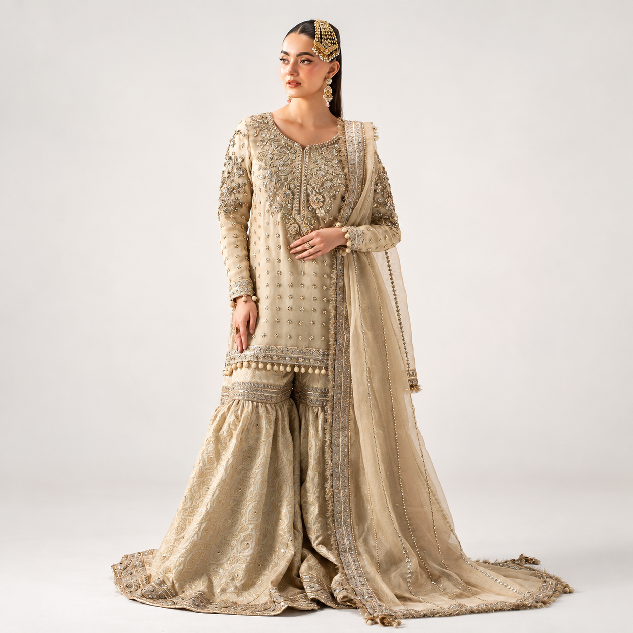 Maria.B Retro Shadmani Couture - Mayrozeh