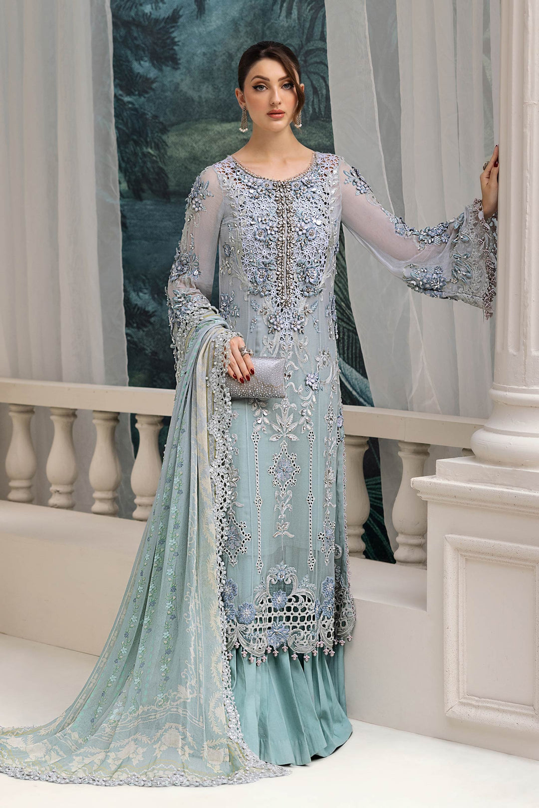Maria.B Chiffons MPC-25-108 (Aqua)