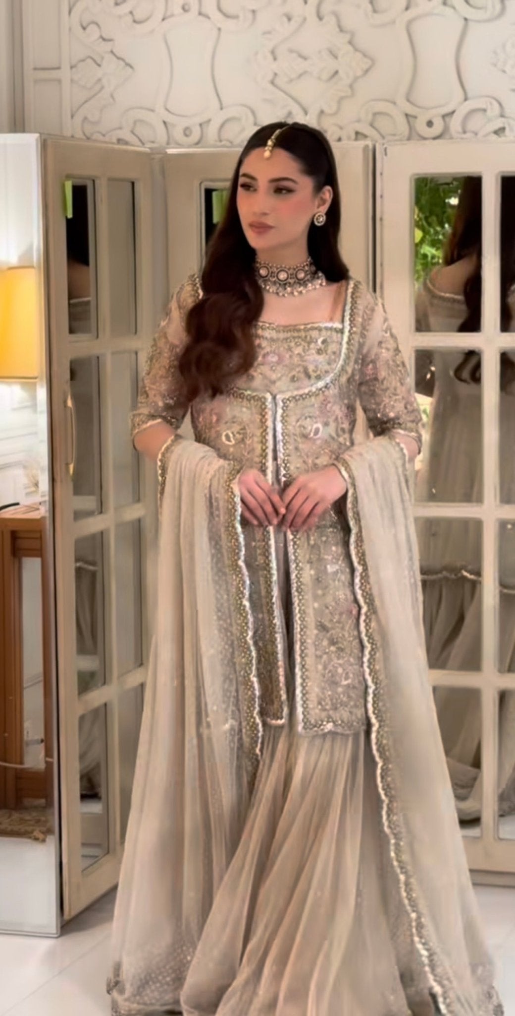 Haris Shakeel - Aleena Khan (Champagne Onion Pink Colour Customised)