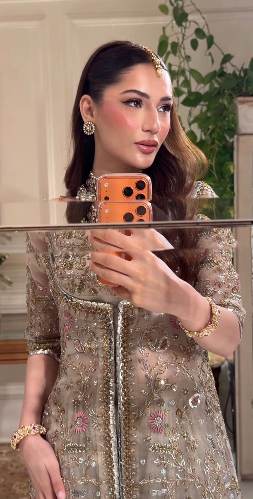 Haris Shakeel - Aleena Khan (Champagne Onion Pink Colour Customised)