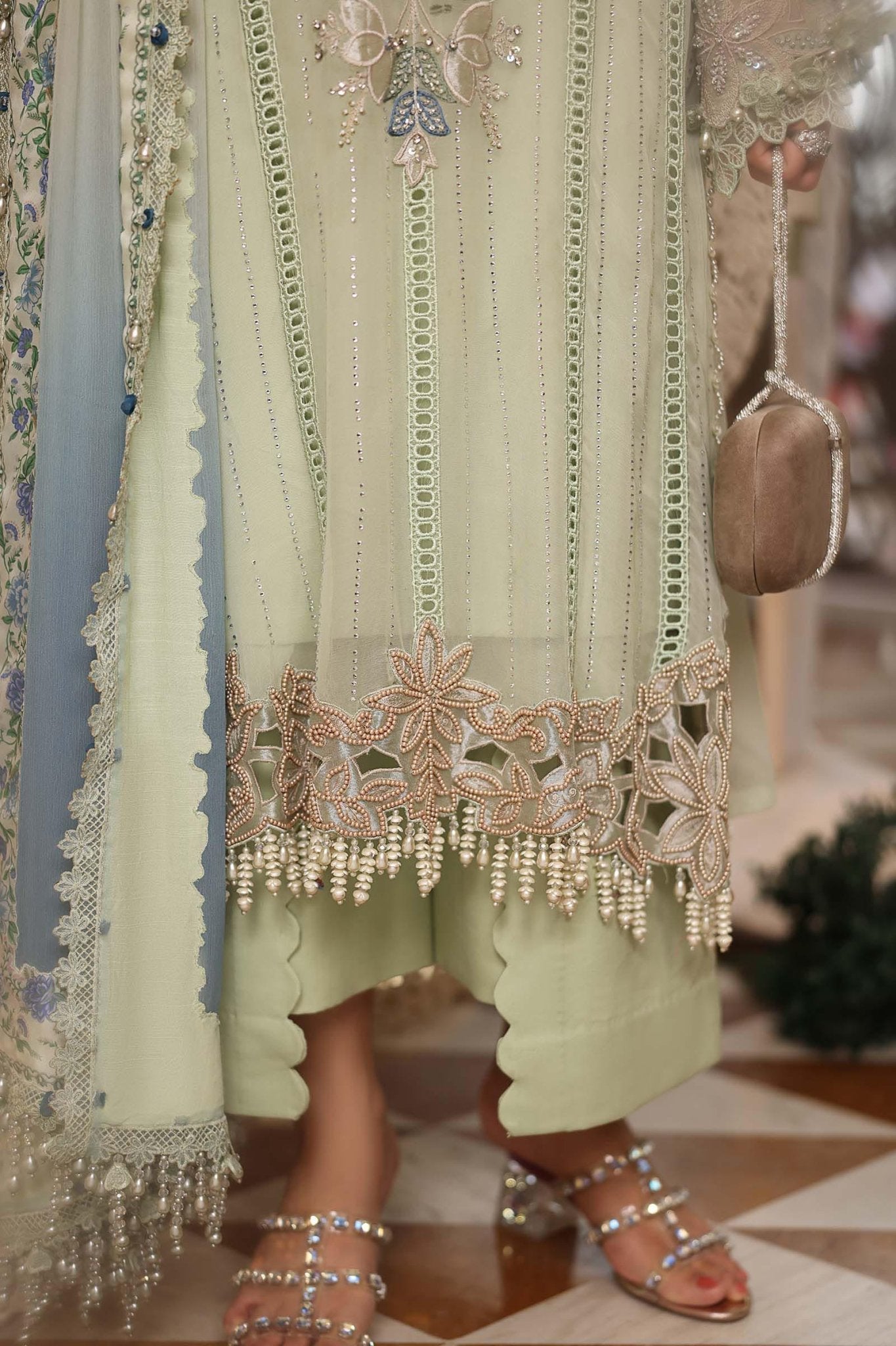 Maria.B Chiffons MPC-26-105-Pistachio Green