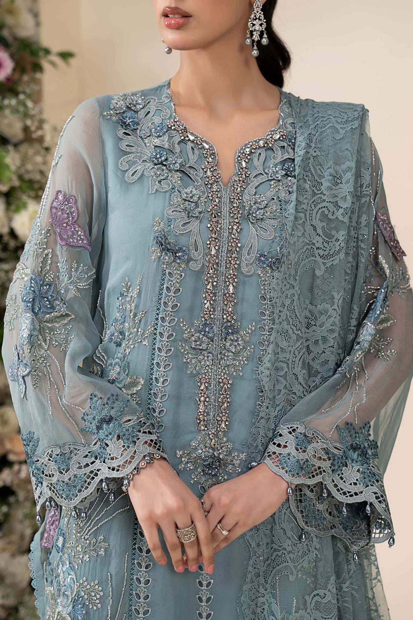 Maria.B Chiffons MPC-26-106-Slate Blue