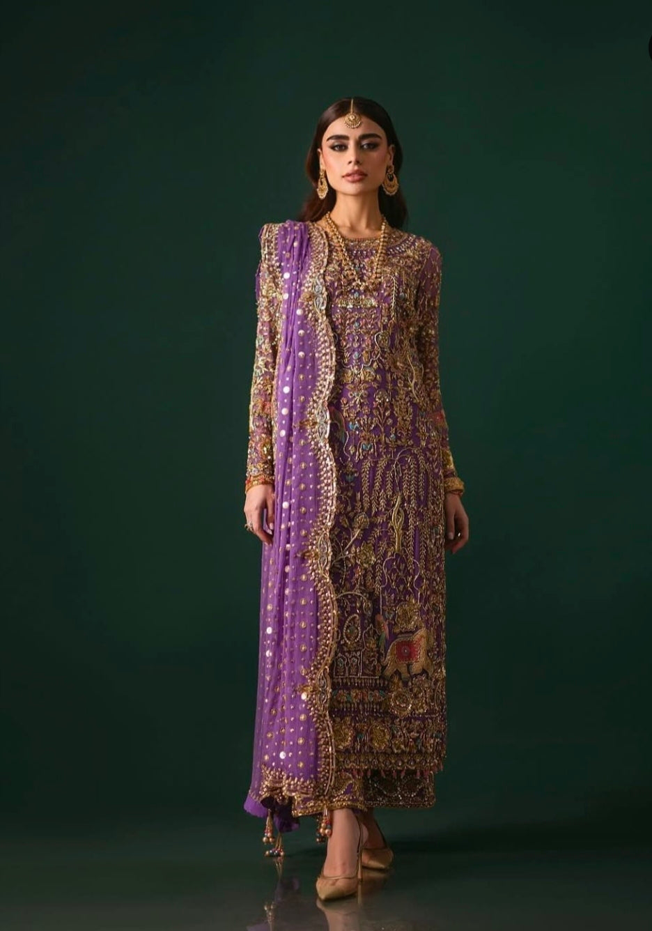 Nomi Ansari Draped in Rich Purple