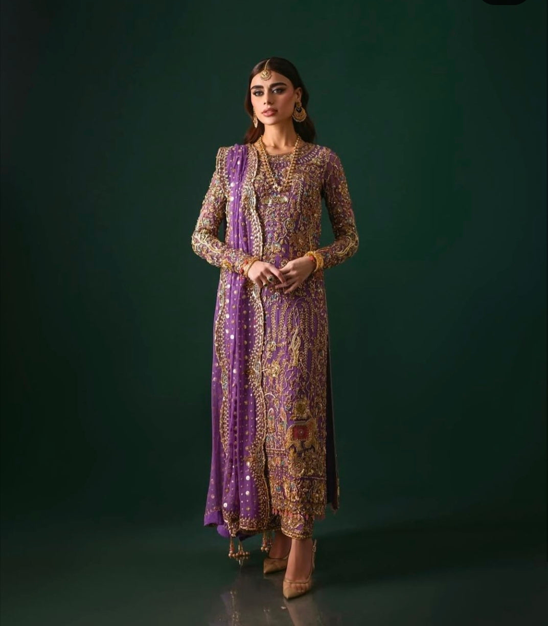 Nomi Ansari Draped in Rich Purple