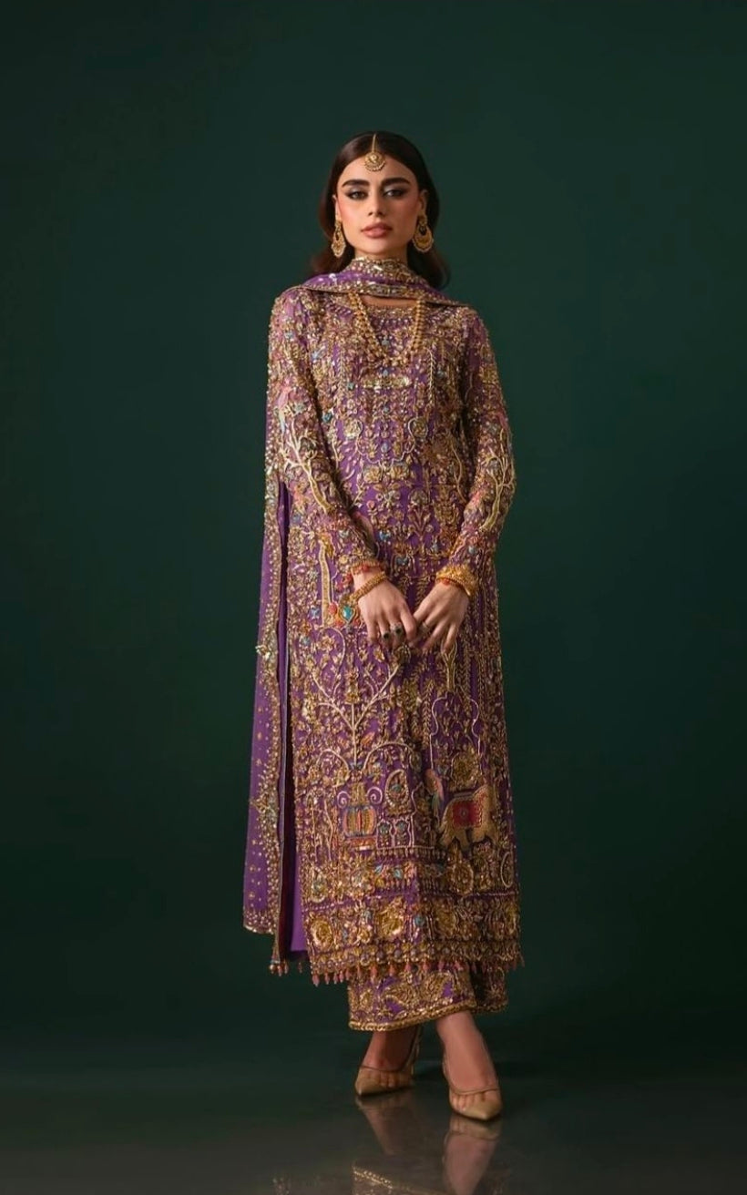 Nomi Ansari Draped in Rich Purple